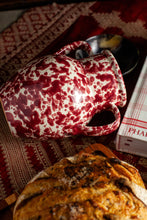 Load image into Gallery viewer, Pietra Handmade Two Handled Bordeaux Splatter Puglian Vase
