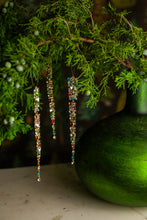 Load image into Gallery viewer, Multi-Color Jeweled Icicle Ornament, Set of 3