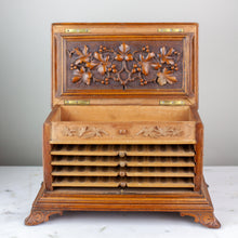 Load image into Gallery viewer, German Black Forest Carved Cigar Box, 1880s