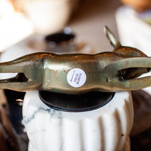 Load image into Gallery viewer, Cast Aluminum Rabbit with Antique Brass Finish