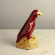 Load image into Gallery viewer, Chinese Red Porcelain Parrot