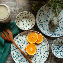 Load image into Gallery viewer, Splatterware Bowl, Set of 4, in Color Nettle