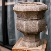Load image into Gallery viewer, Pair of Faceted Limestone Planters