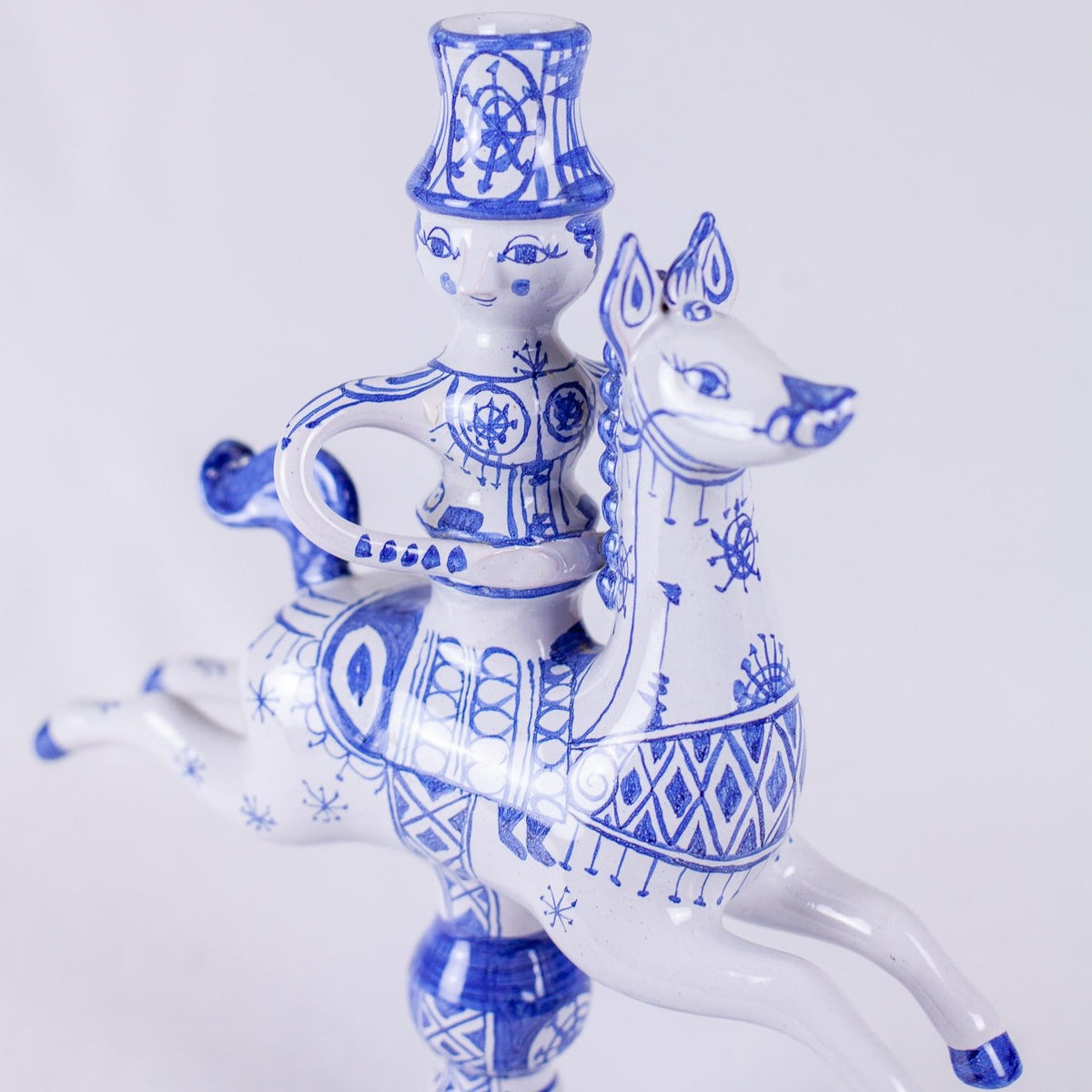 Vintage Bjørn Wiinblad Woman on a Horse Candleholder – fleurdetroit