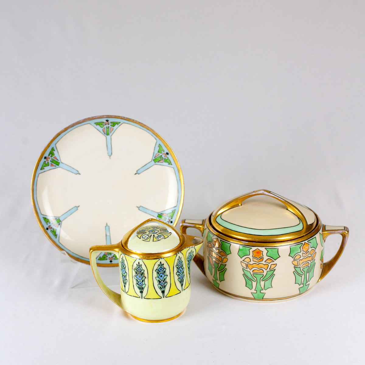 Rosenthal Donatello Hand-Painted Art Deco Covered Dish – fleurdetroit