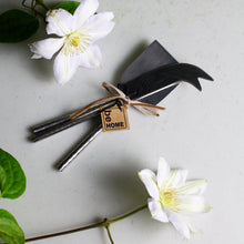 Load image into Gallery viewer, Cheese Set, Etched and Hammered, Stainless