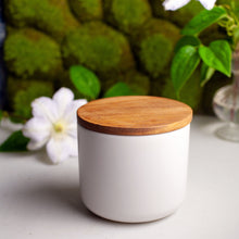 Load image into Gallery viewer, White Stoneware Container w/ Acadia Lid