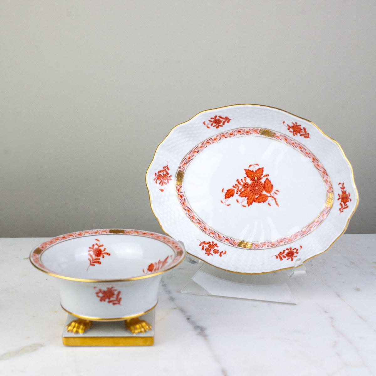 Herend Hungary Porcelain Oval Dish – fleurdetroit