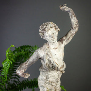 Vintage Boy with Palm Statue