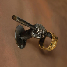 Load image into Gallery viewer, Cast Iron Bronze Hand Wall Hook