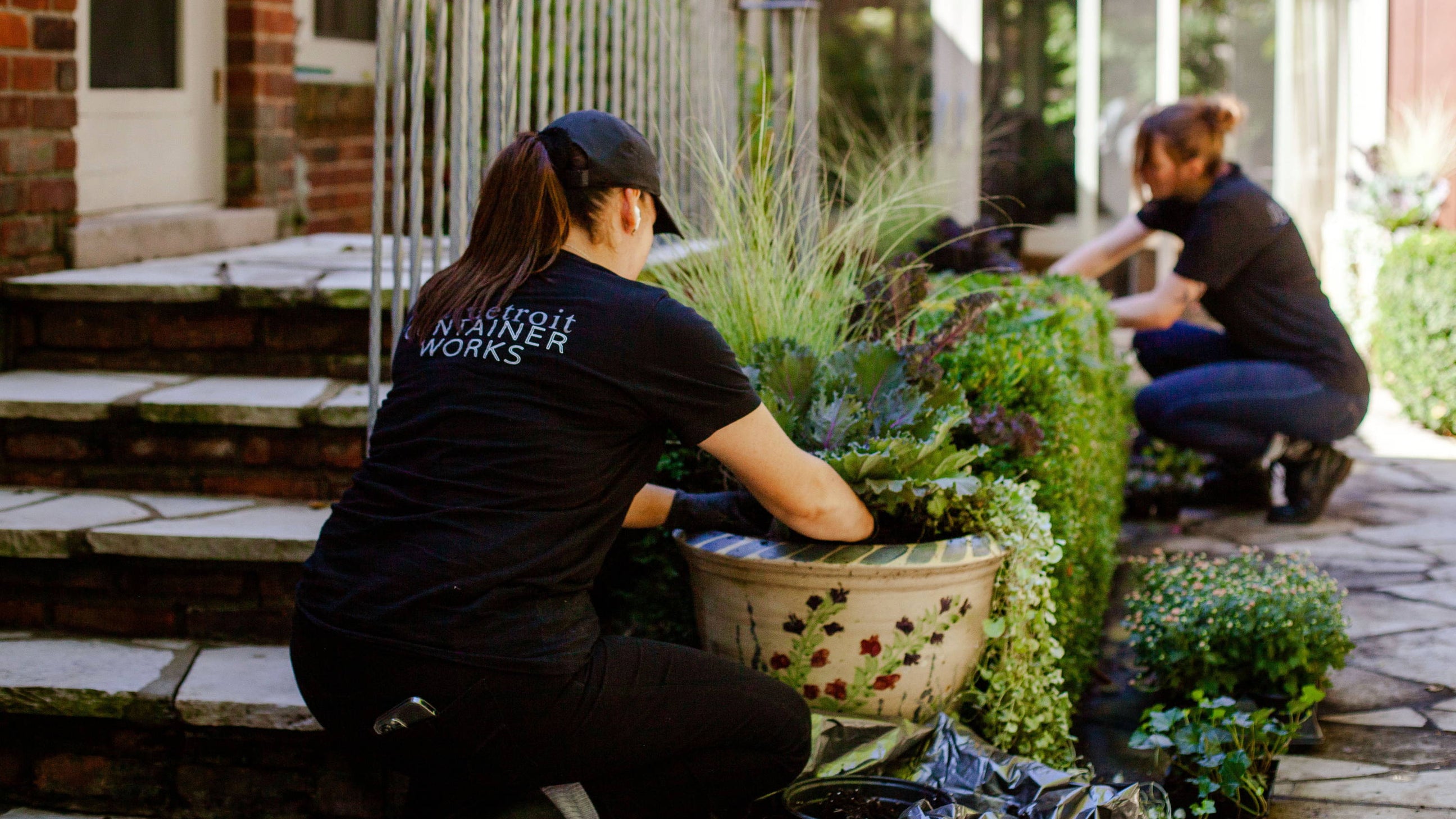 Porch Planting Fall Masterpieces