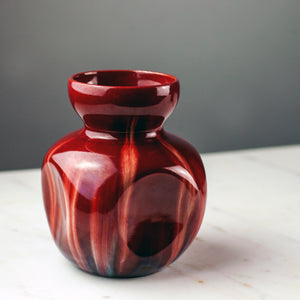 Vallauris Massier Oxblood Flambe Vase, c 1920