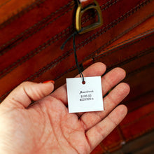Load image into Gallery viewer, Brown Leather Suede Lined Nesting Boxes

