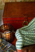 Load image into Gallery viewer, Brown Leather Suede Lined Nesting Boxes
