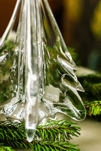 Load image into Gallery viewer, Simon Pearce Vermont Twist Glass Evergreen Tree, 18&quot;
