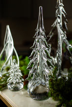 Load image into Gallery viewer, Simon Pearce 5-Sided Glass Evergreen Tree, 14&quot;
