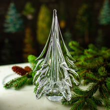 Load image into Gallery viewer, Simon Pearce Spruce Glass Evergreen Tree, 10&quot;
