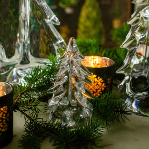 Simon Pearce 5-sided Glass Evergreen Tree, 6"