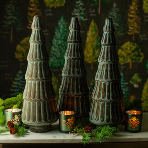 Bronze and Green Norway Tree, 18.5"