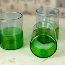 Load image into Gallery viewer, Fazeek Two Tone Lilac and Green Glasses, Set of 4
