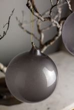 Load image into Gallery viewer, Gray Pearl Glass Ornaments, set of 3
