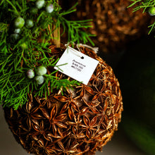 Load image into Gallery viewer, Gilded Star Anise Bulb Ornament, Set of 3
