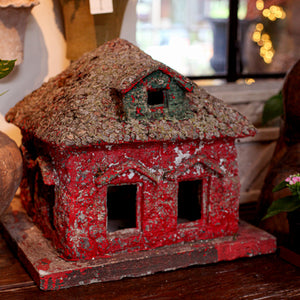 Vintage Lichen/Moss Red House, small