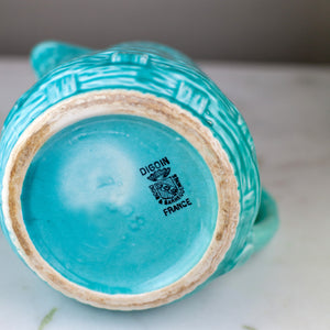 Turquoise Basketweave Pitcher, Early 20th Century