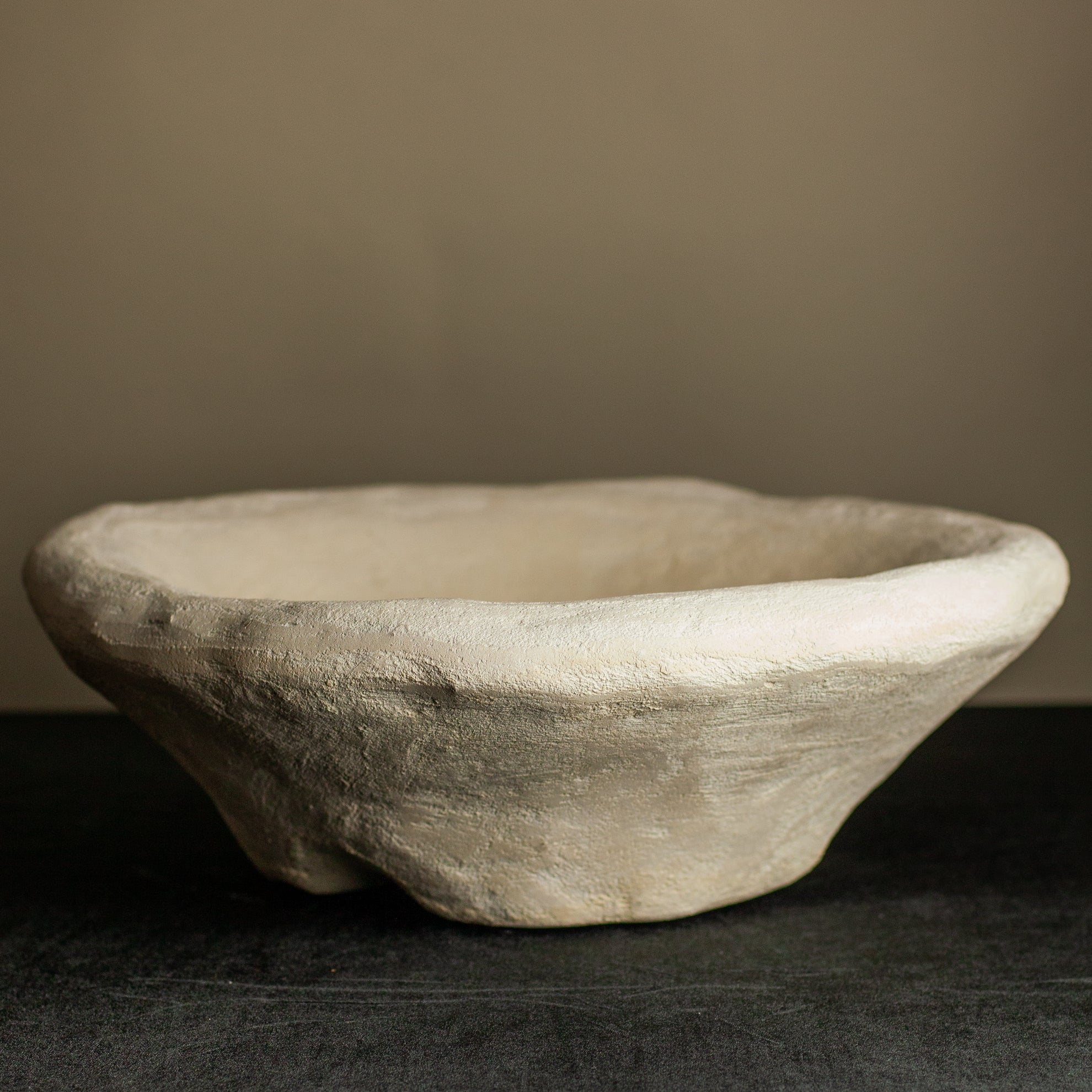 Hemp/Lime Footed Decorative Bowl, 19