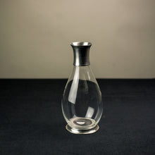 Load image into Gallery viewer, Tall Carafe with Pewter Collar, Handcrafted in Italy
