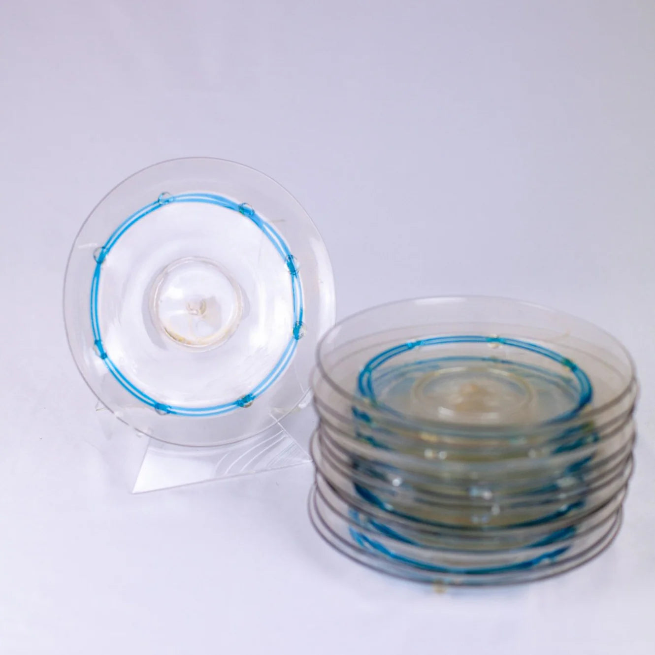Vintage Italian Glass Plates, 12