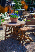 Load image into Gallery viewer, Vintage Cast Iron and Marble Bistro Table
