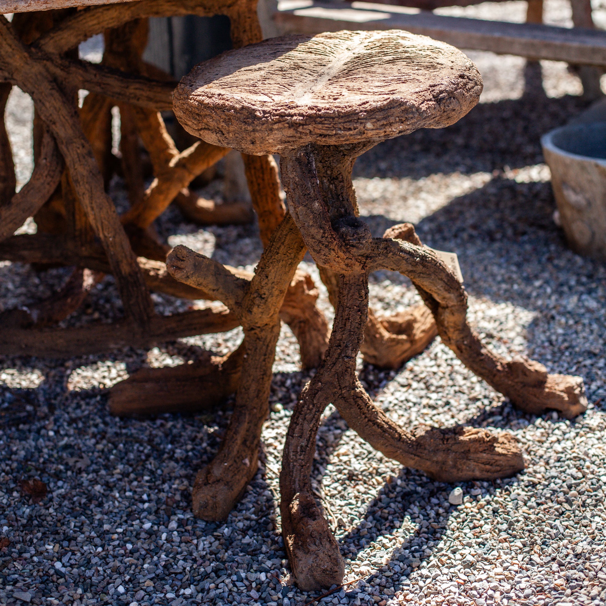 Early 20th C. Branch Leg End Table