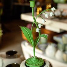 Load image into Gallery viewer, Metal Lily of the Valley Taper Holder
