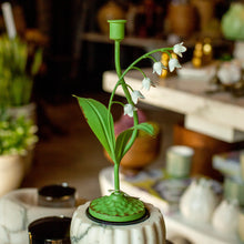 Load image into Gallery viewer, Metal Lily of the Valley Taper Holder
