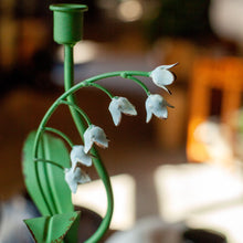 Load image into Gallery viewer, Metal Lily of the Valley Taper Holder
