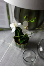 Load image into Gallery viewer, Green Freya Mini Ceramic Scalloped Pot with Faux Orchid
