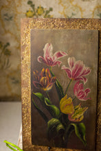 Load image into Gallery viewer, Wood Cabinet Door Floral Painting
