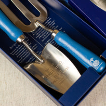 Load image into Gallery viewer, Burgon &amp; Ball British Meadow Wood Handled Trowel &amp; Fork Set
