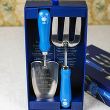 Load image into Gallery viewer, Burgon &amp; Ball British Meadow Wood Handled Trowel &amp; Fork Set
