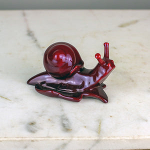 Zsolnay Eosin Snail - dark red