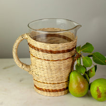 Load image into Gallery viewer, Seagrass Striped Cage Pitcher
