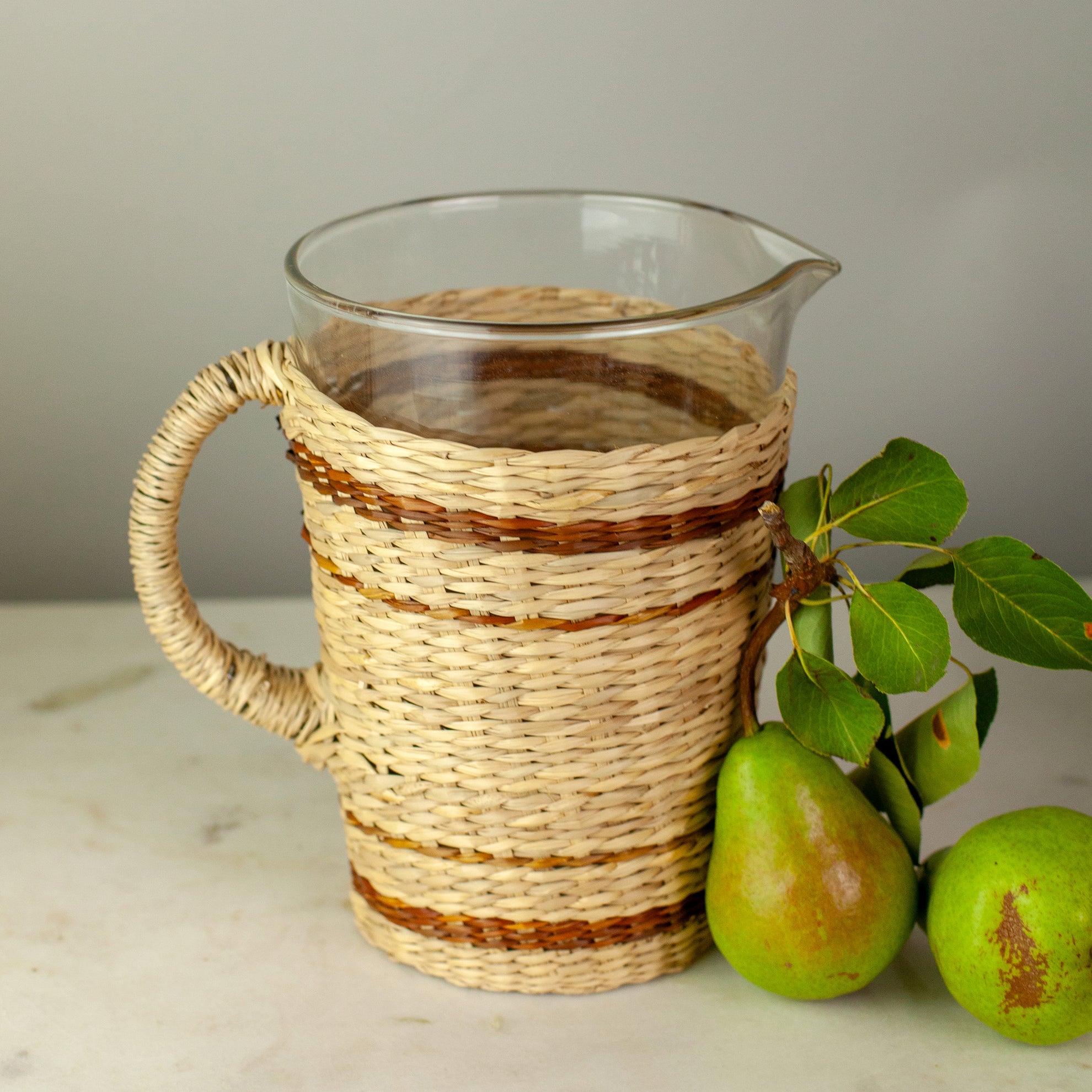 Seagrass Striped Cage Pitcher