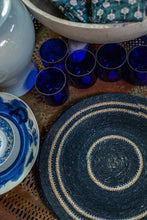 Load image into Gallery viewer, Navy Woven Seagrass Placemats
