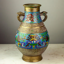 Load image into Gallery viewer, Aesthetic Movement Cloisonne Banded Jar, 1880s-1890s
