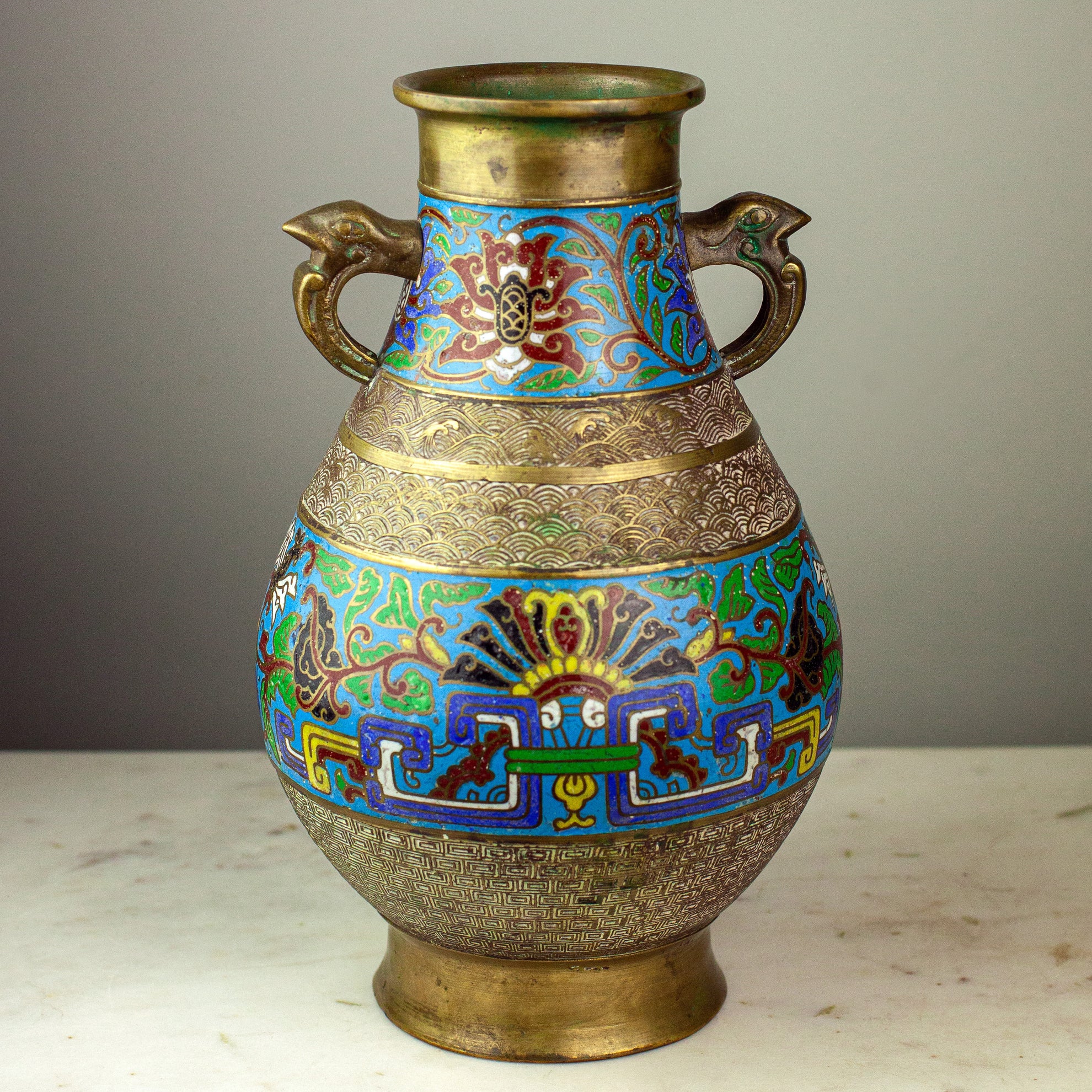 Aesthetic Movement Cloisonne Banded Jar, 1880s-1890s