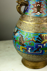 Aesthetic Movement Cloisonne Banded Jar, 1880s-1890s
