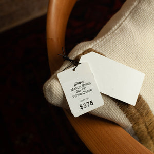 TREKO Pillow Karu White/Ocre 24x15"