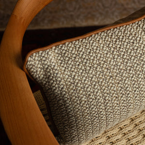 GABBY Knotted Wool Lumbar Throw Pillow