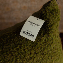 Load image into Gallery viewer, Olive Alpaca/Wool Pillow  - 24&quot;x24&quot;
